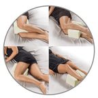 Persona durmiendo de costado con separador de rodillas KneePro