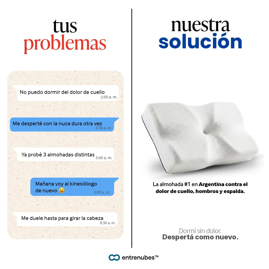 entrenubes™ | Almohada Ergonómica Cervical