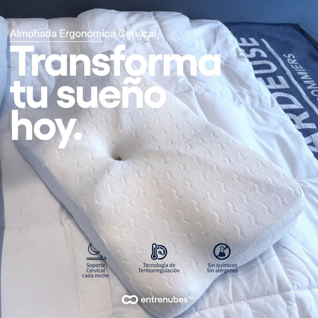 entrenubes™ | Almohada Ergonómica Cervical