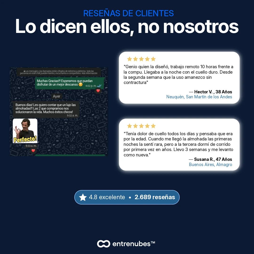 entrenubes™ | Almohada Cervical Viscoelástica