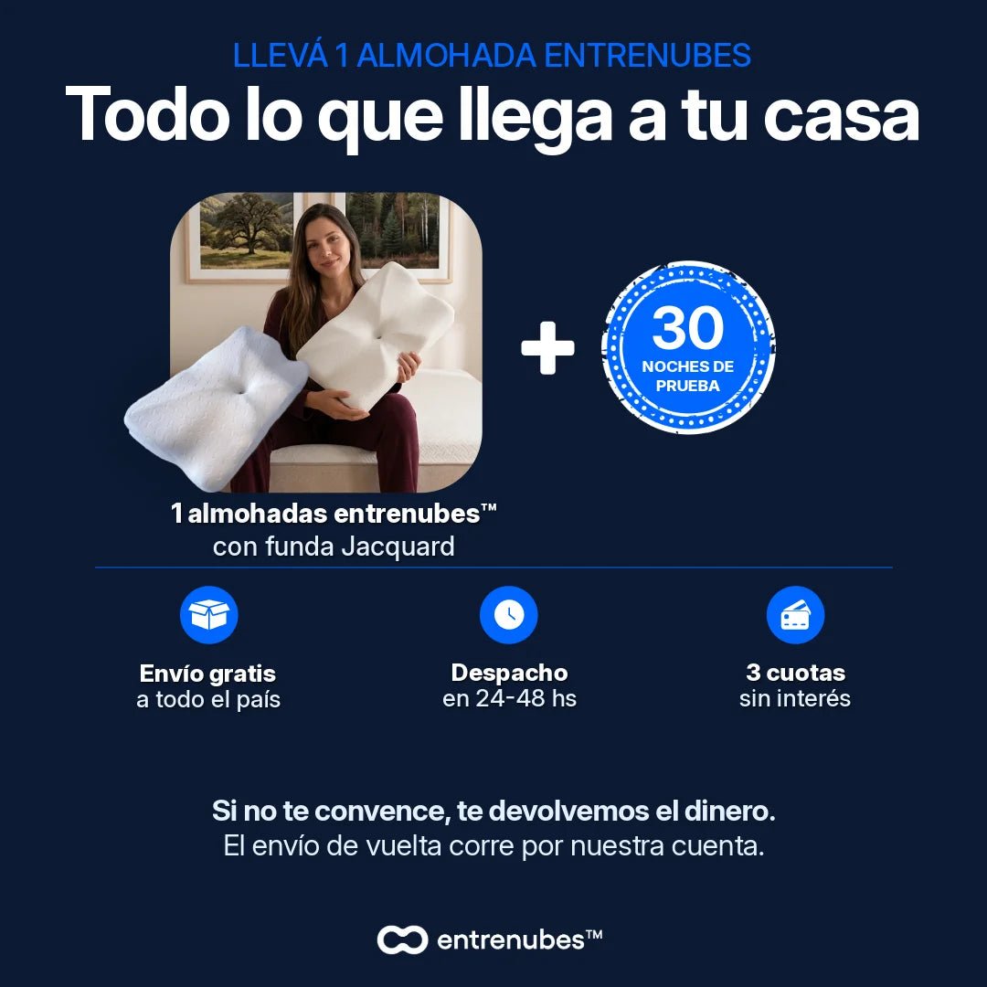 Qué recibís – pack 1: una almohada entrenubes